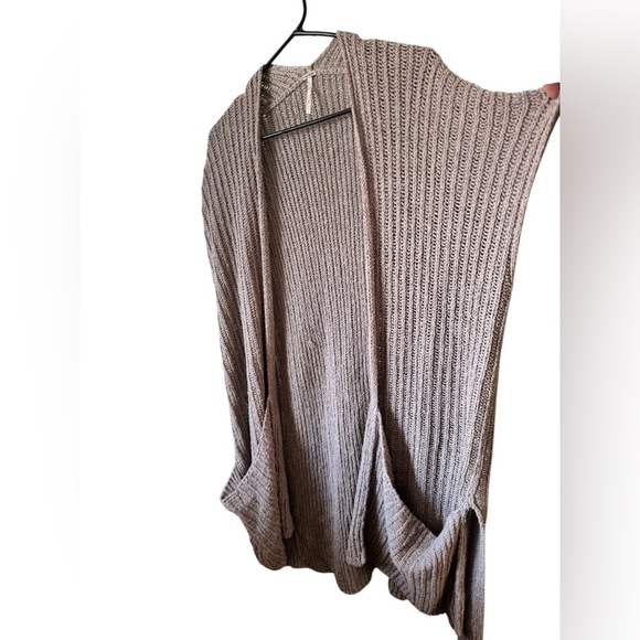 Free People Purple Long Open Front Cardigan S - Picture 4 of 12